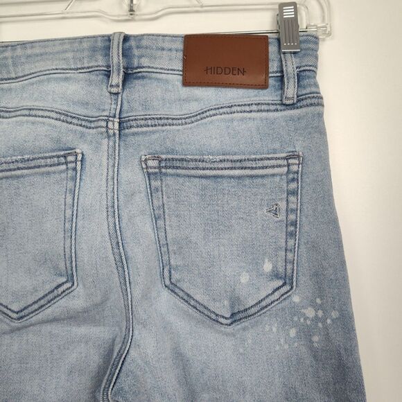 Altar'd State Jeans Women's Size 24 Light Blue Distressed Raw Hem - Picture 9 of 12